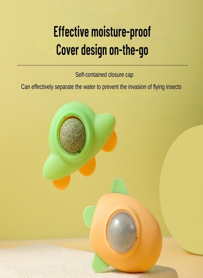 PET FUN Pack of 2 Interactive Catnip Toys - Rotating Cat Teaser with Strong Suction Base, Natural Catnip Ball & Durable Design for Healthy Play, Exercise & Stress Relief - Image 5